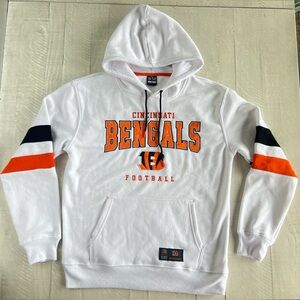 NFL Cincinnati Bengals White and Orange Hoodie